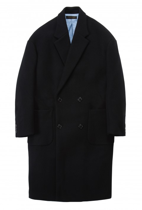 CO13 WOOL CHESTER COAT BLACK