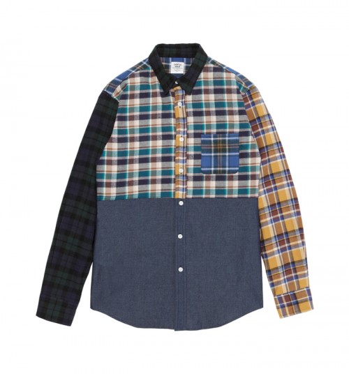 SH23 MLT CHECK COMBI L SHIRTS CHAMBRAY