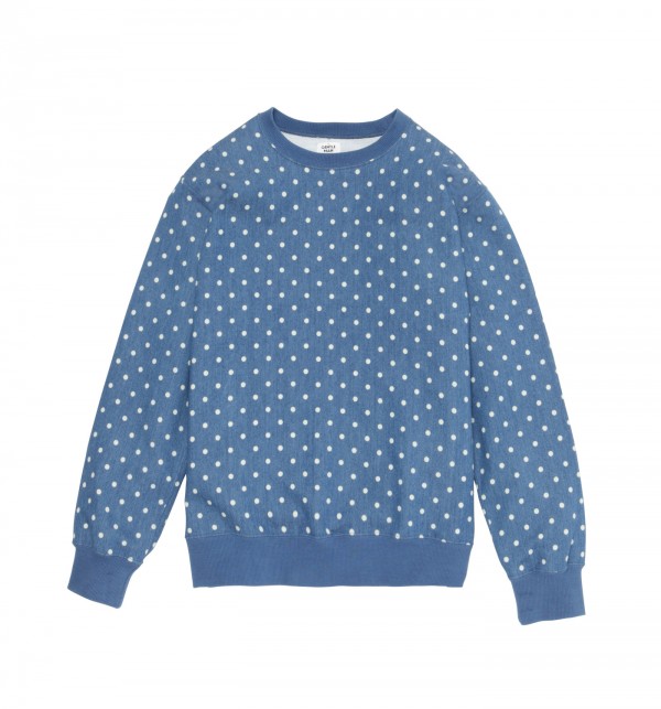 CS04 DOT SWEAT PULLOVER L.BLU 2